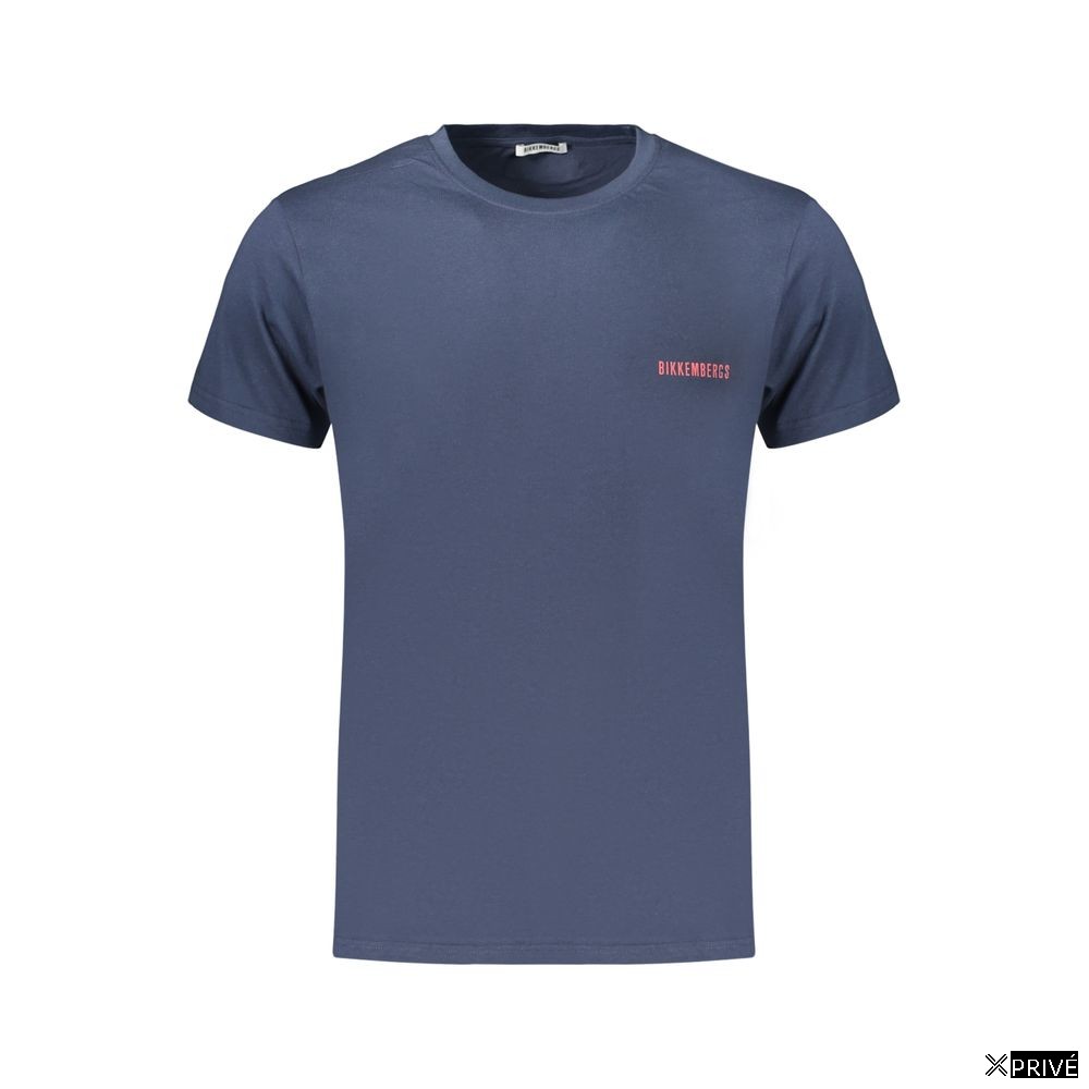 T-shirt bleu en Coton