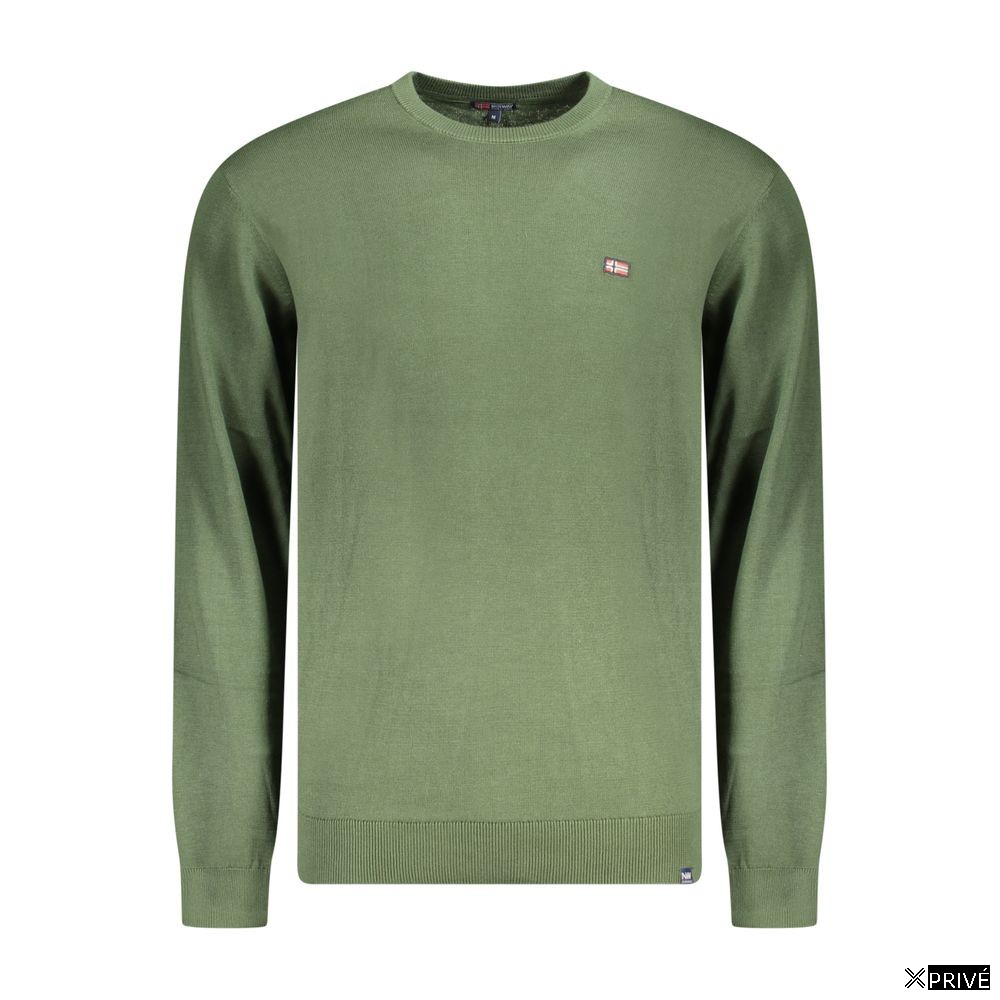 Pull vert en Coton