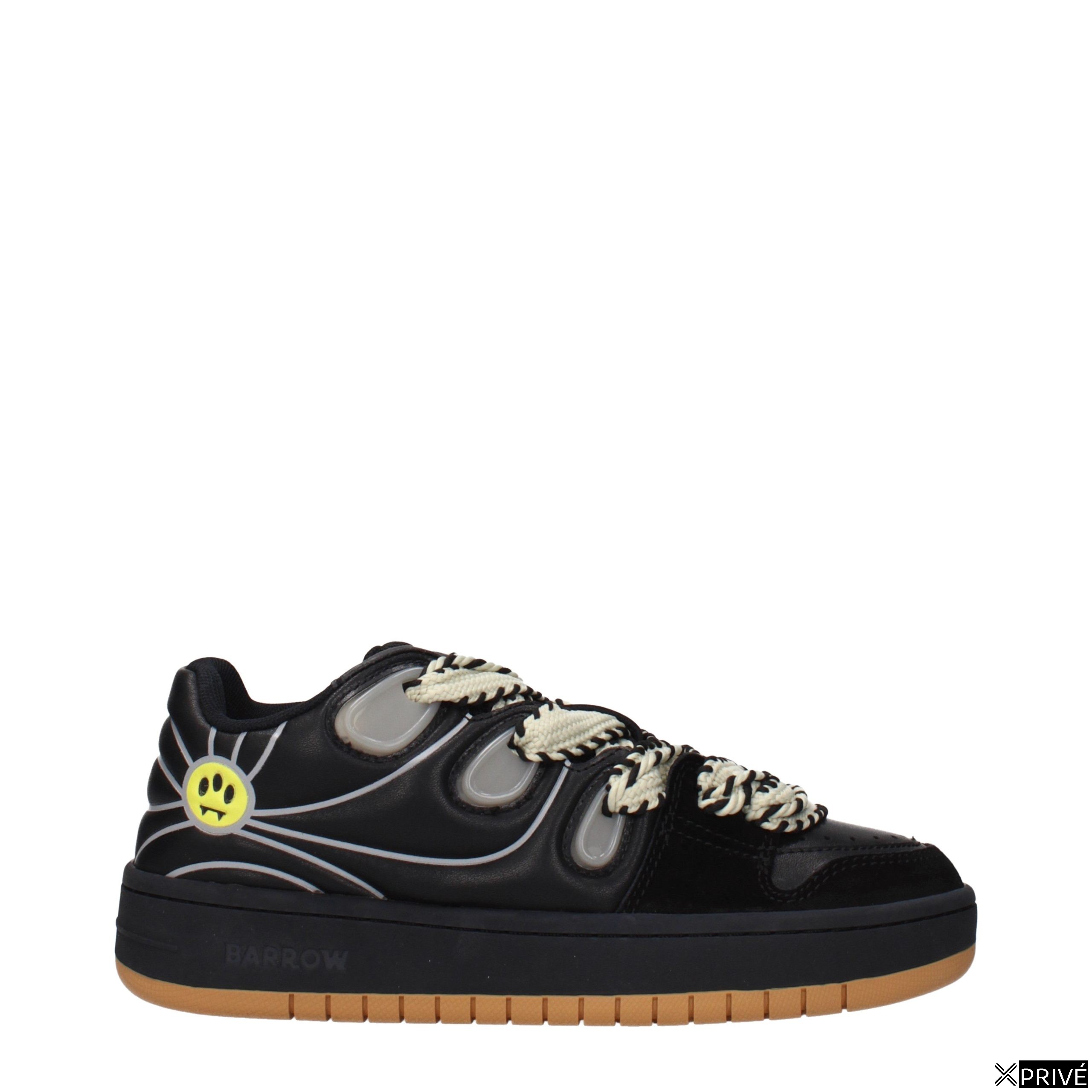 Chaussures de sport noires en Cuir