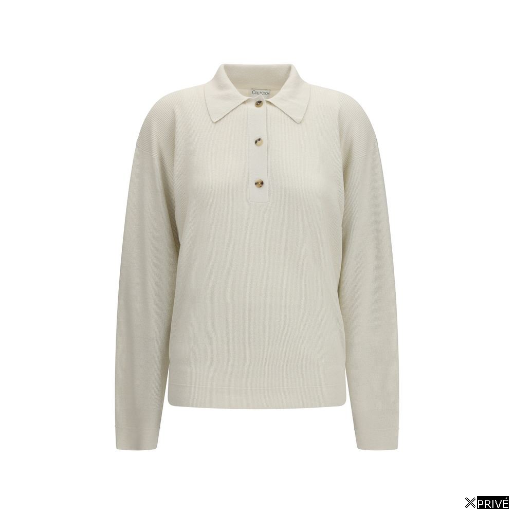 Polo beige en Soie